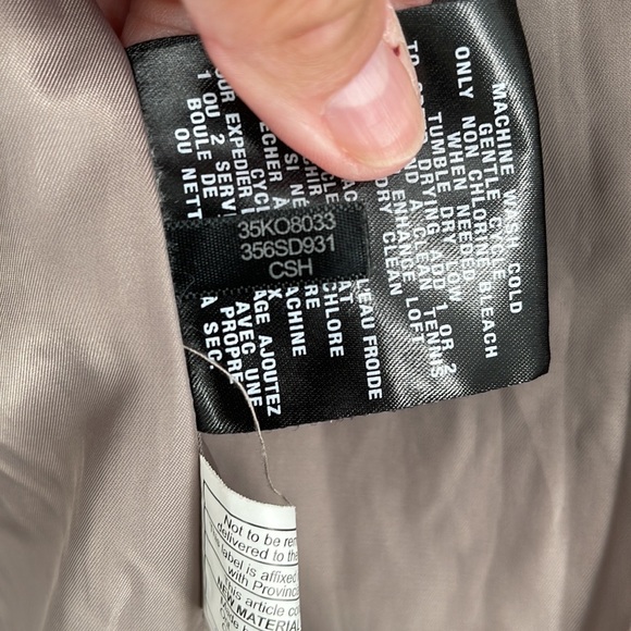 Cole Haan Women's Long Sleeve Mauve Hooded Down & Feather Jacket Size L - Picture 8 of 9